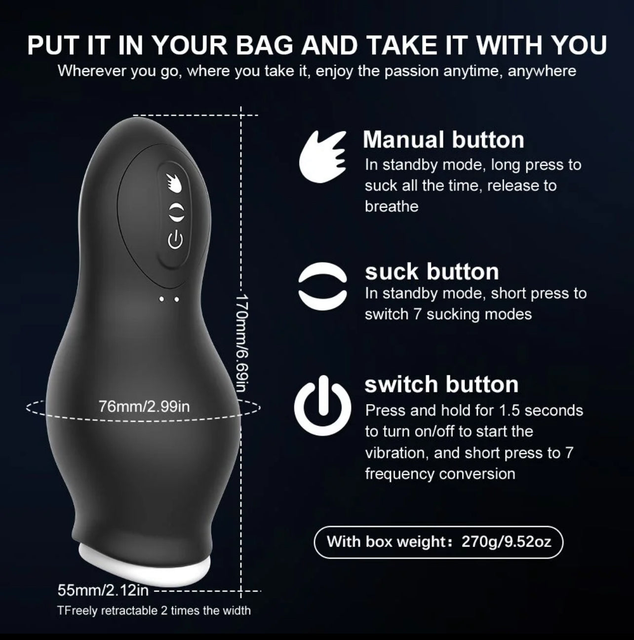 Da SmashLight™ Fleshlight-Style Automatic Masturbator